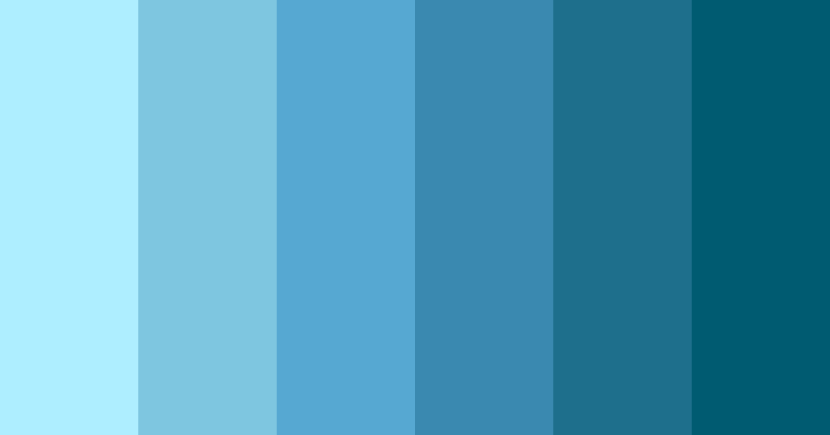 Download aqua serenade color palette PNG image (landscape)