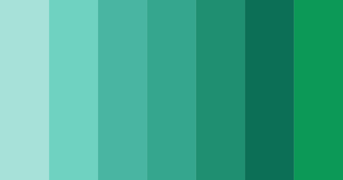 Download emerald tide color palette PNG image (landscape)