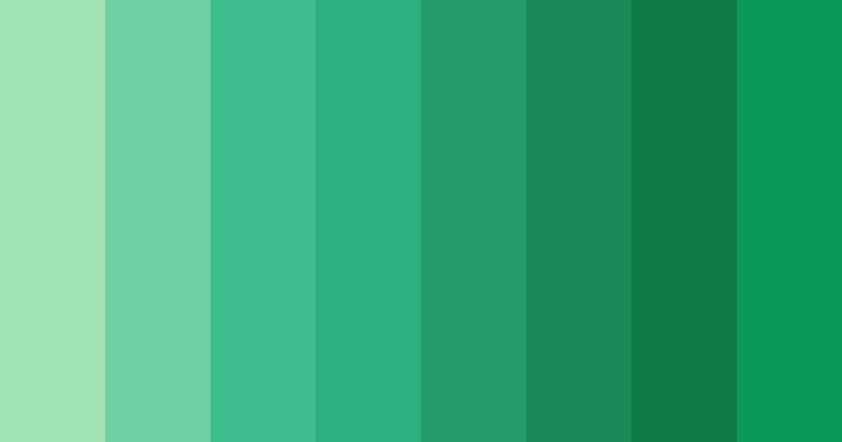 Download emerald oasis color palette PNG image (landscape)