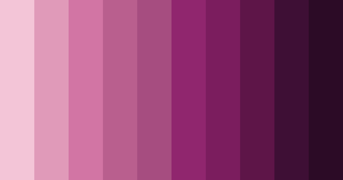 Download blushing violets color palette PNG image (landscape)