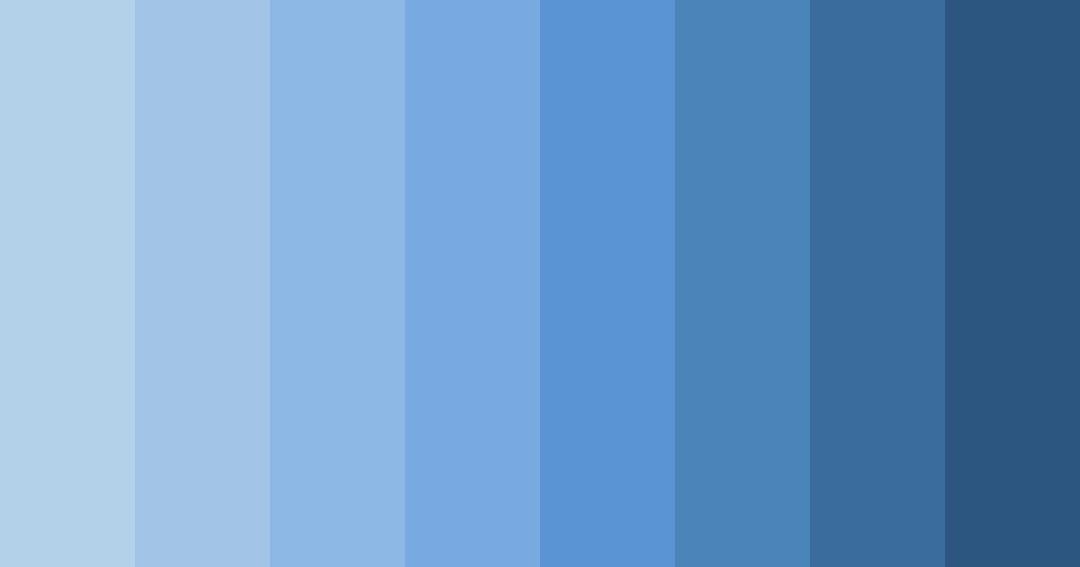 Download serene sky blues color palette PNG image (landscape)