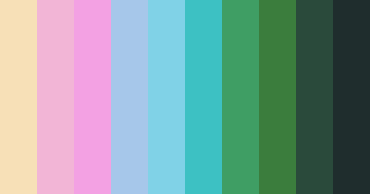 Download whimsical hues color palette PNG image (landscape)