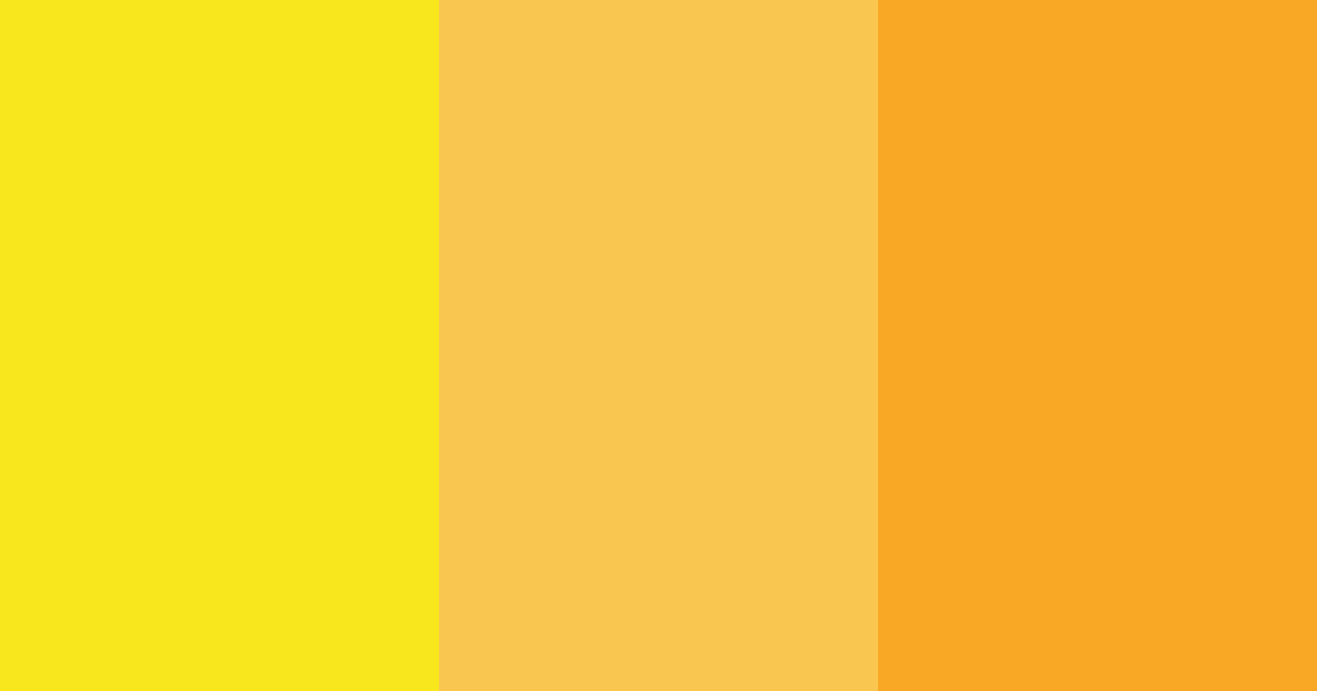 Download yellow sunshine color palette PNG image (landscape)