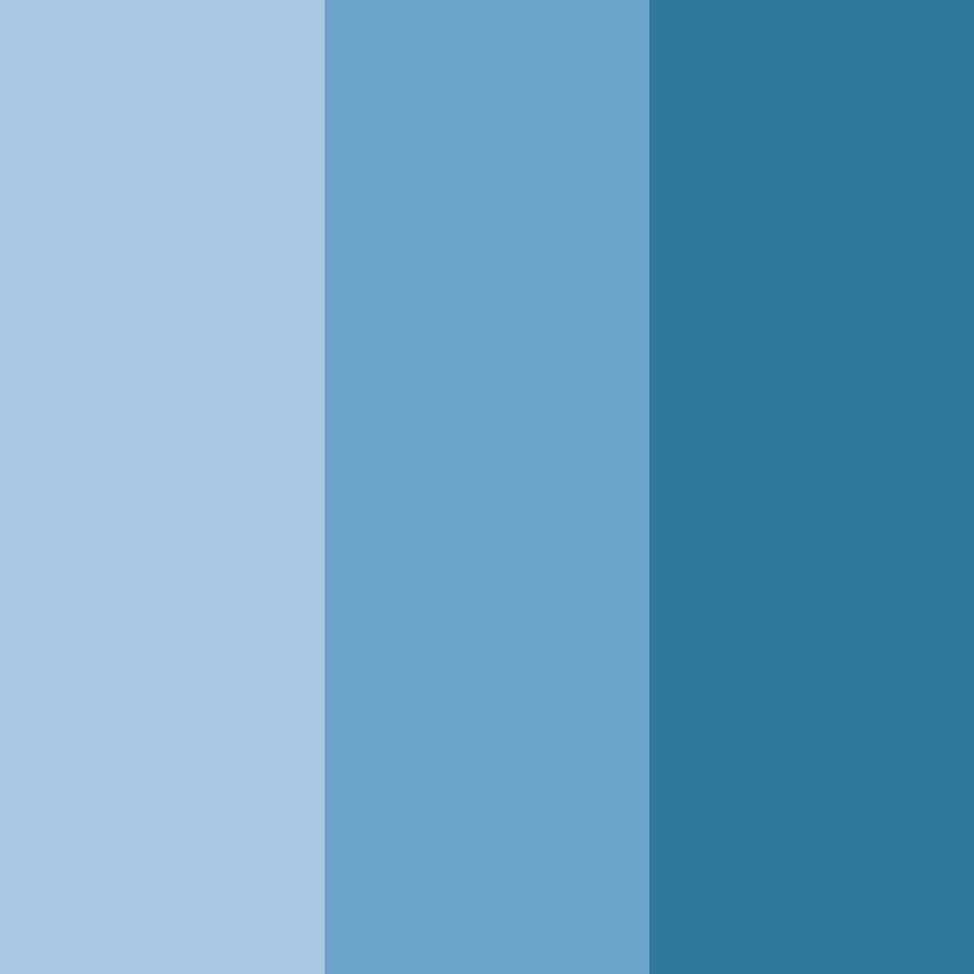 Download shades of blue color palette PNG image (square)