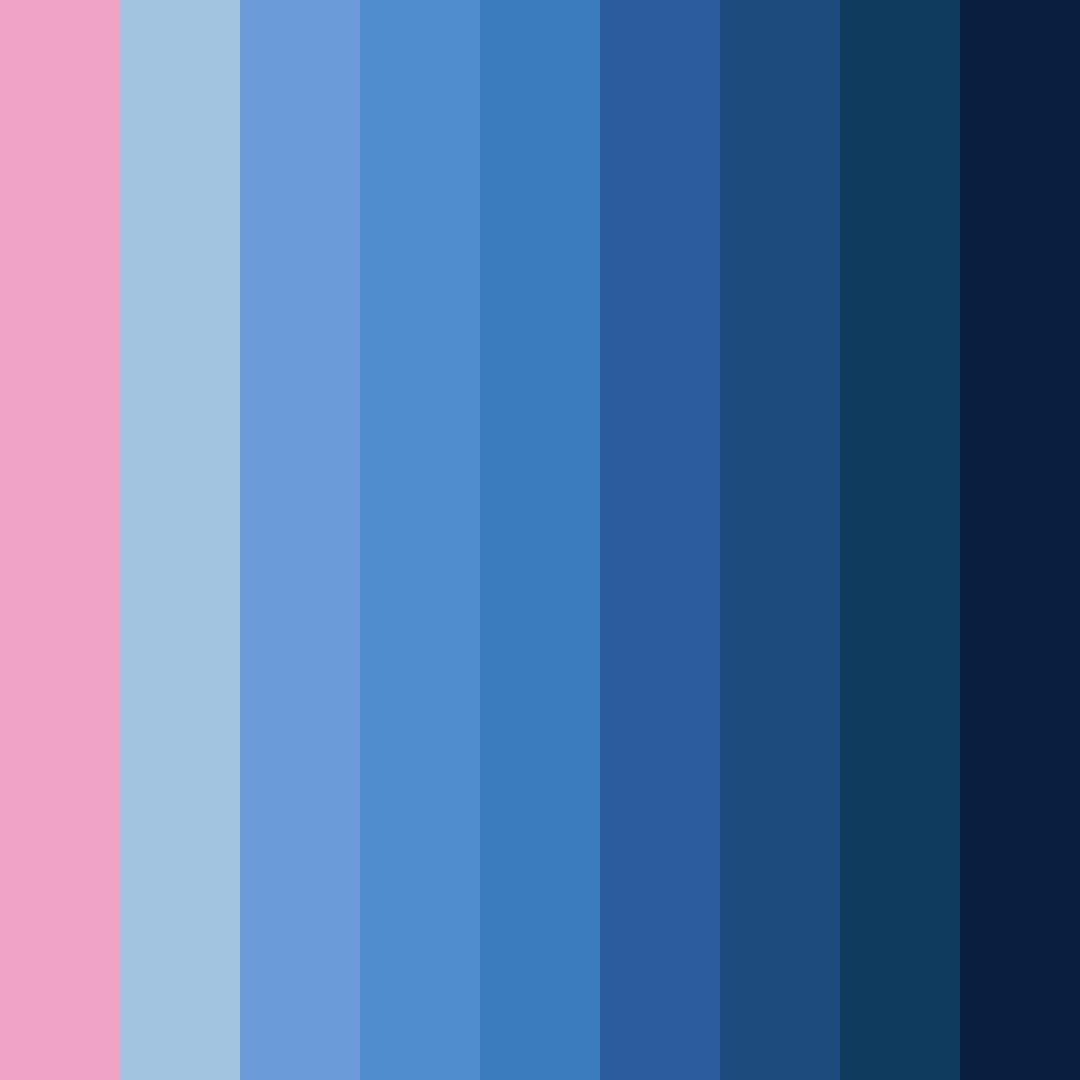 Download cool blue pink color palette PNG image (square)