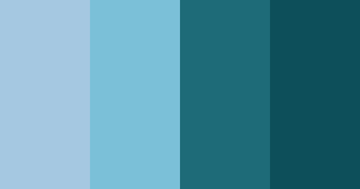 Download blue-teal harmony color palette PNG image (landscape)