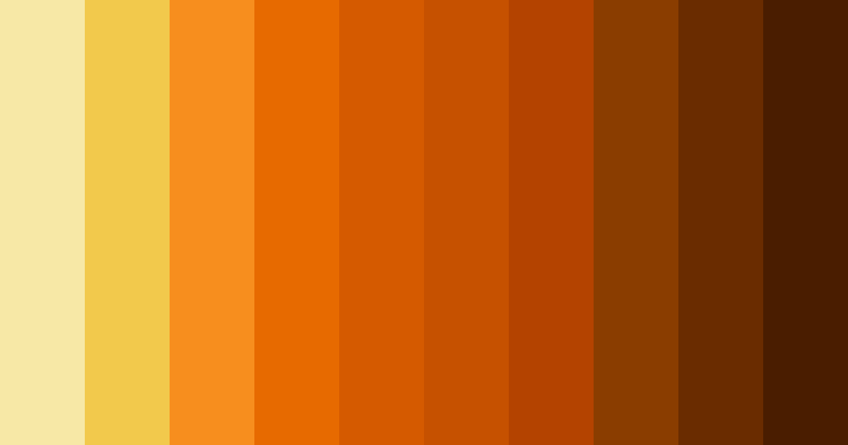 Download warm yellow orange color palette PNG image (landscape)