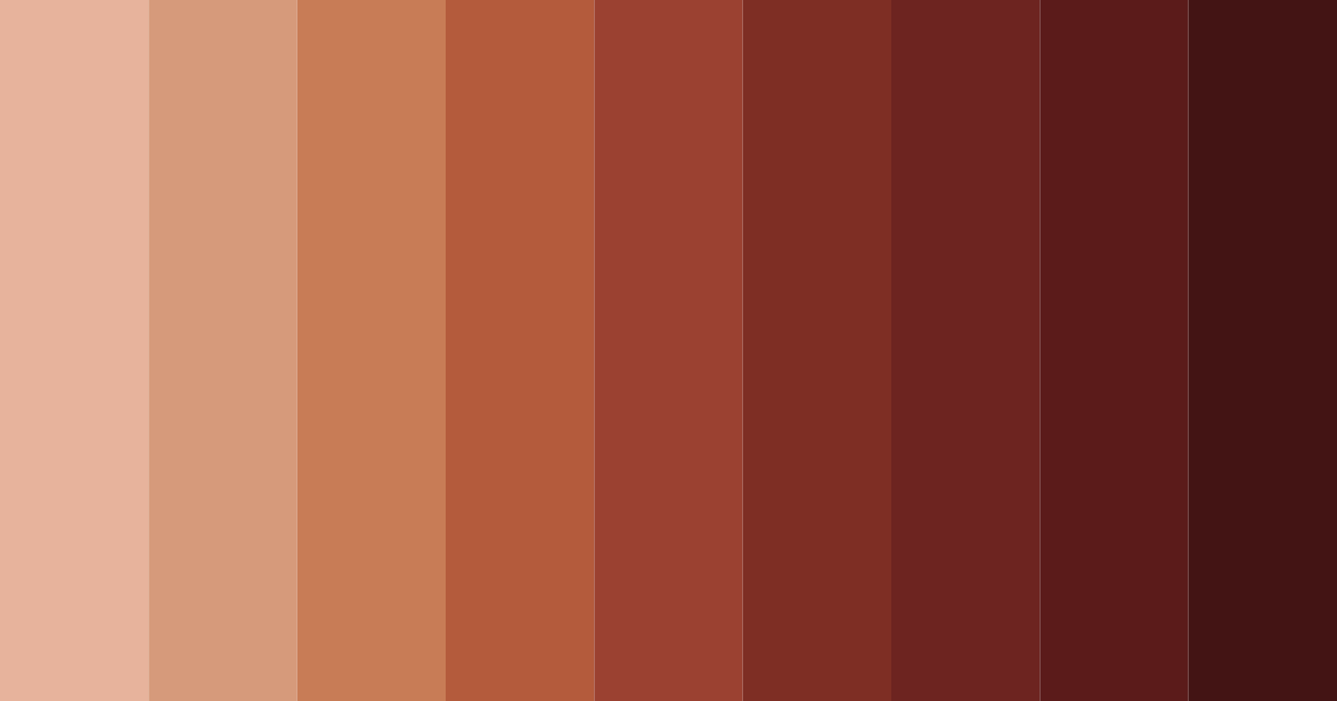 Download terracotta sunset color palette PNG image (landscape)