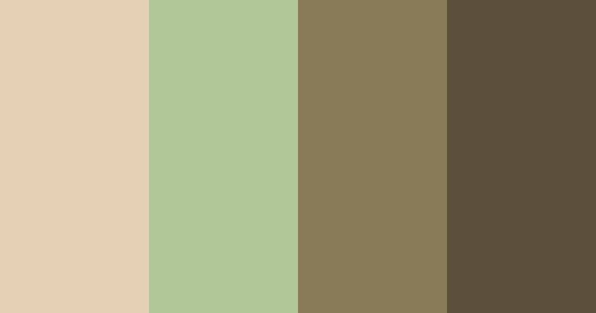 Download earthy serenity color palette PNG image (landscape)