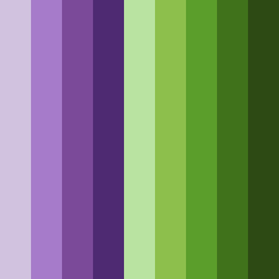 Download whimsical bloomwood color palette PNG image (square)