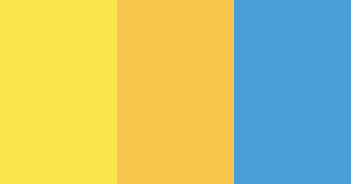 Download sunny azure bliss color palette PNG image (landscape)