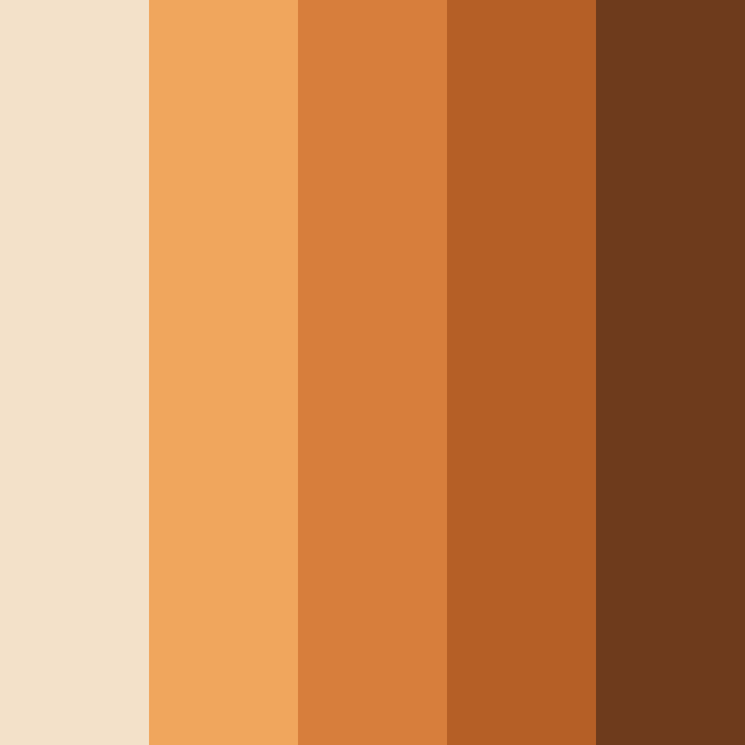 Download rustic ember color palette PNG image (square)