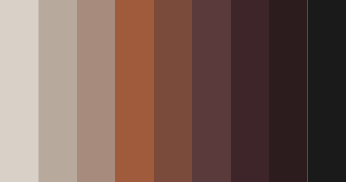 Download warm charcoal color palette PNG image (landscape)