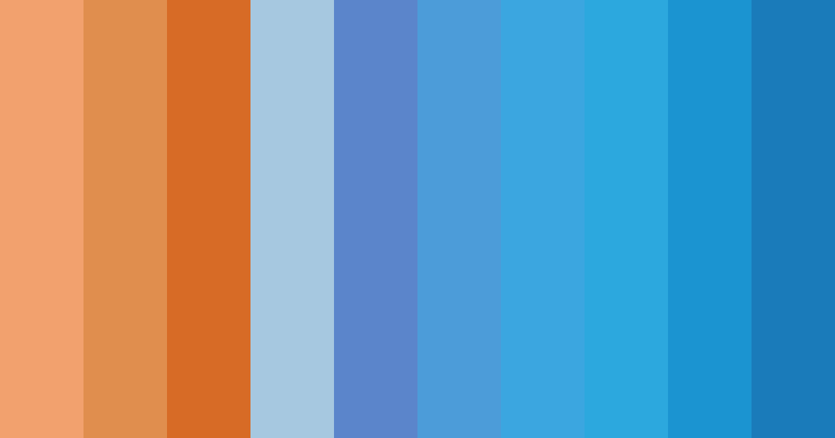 Download blue sunset color palette PNG image (landscape)