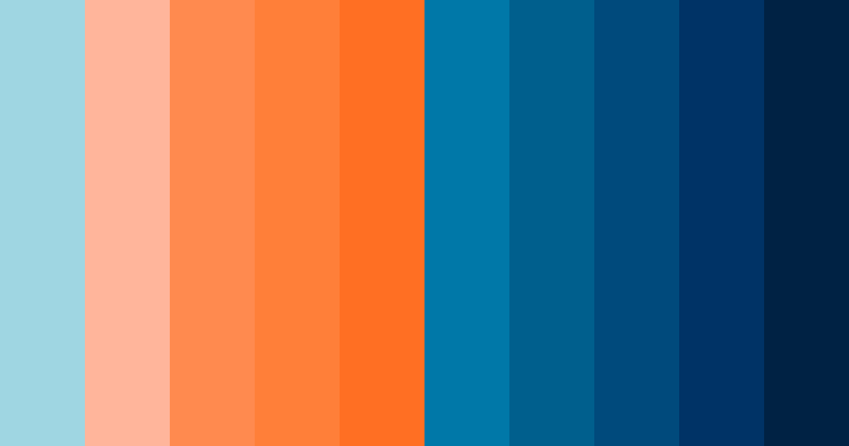 Download blue horizon color palette PNG image (landscape)