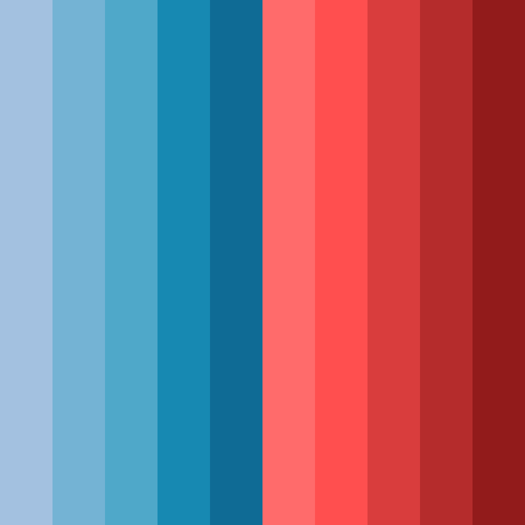 Download deep blue with colorful red color palette PNG image (square)