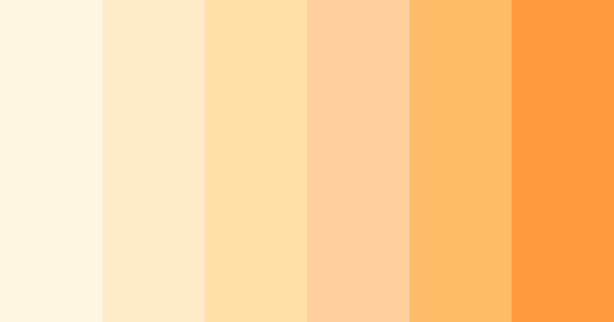 Download creamy sunrise color palette PNG image (landscape)