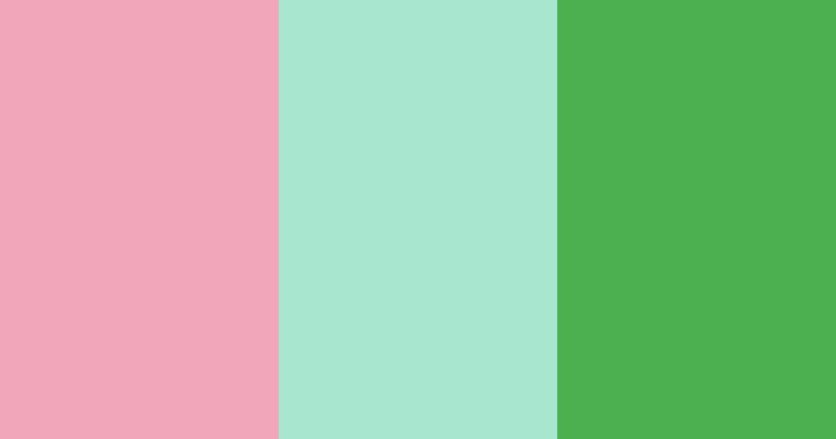 Download pink green harmony color palette PNG image (landscape)