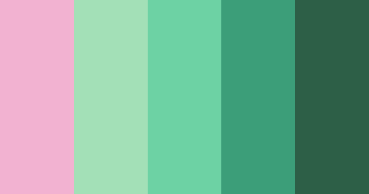 Download blushing garden color palette PNG image (landscape)