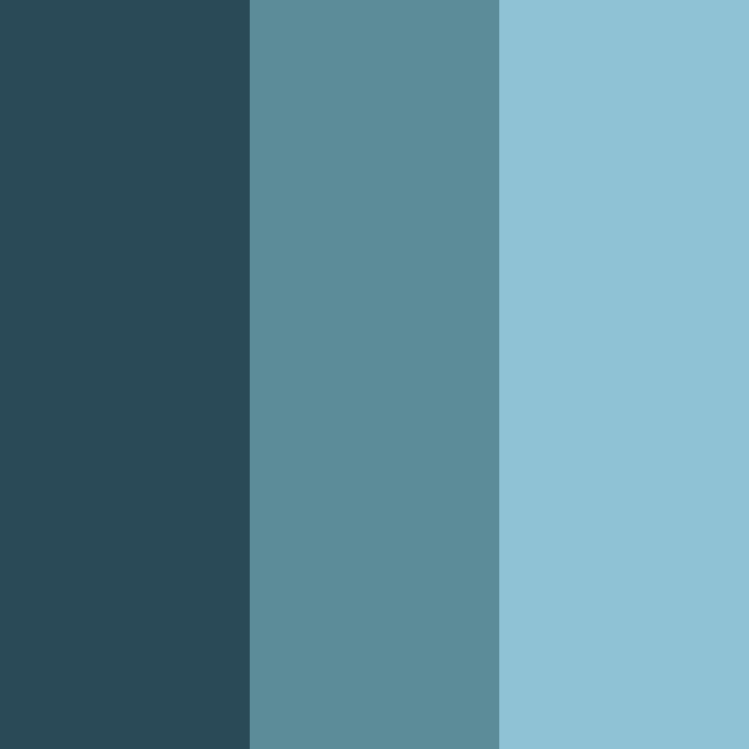 Download shades of blue color palette PNG image (square)