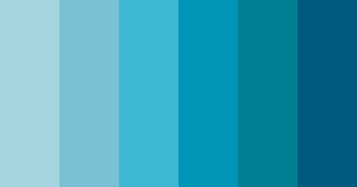 Download azure wave symphony color palette PNG image (landscape)