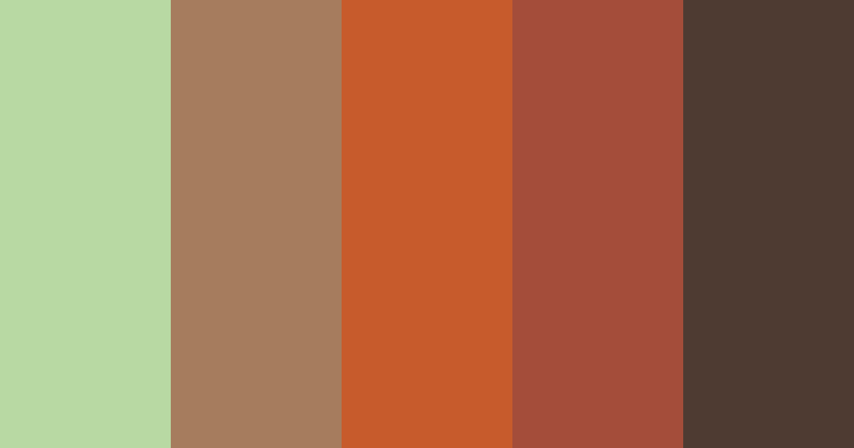 Download rusty moss color palette PNG image (landscape)