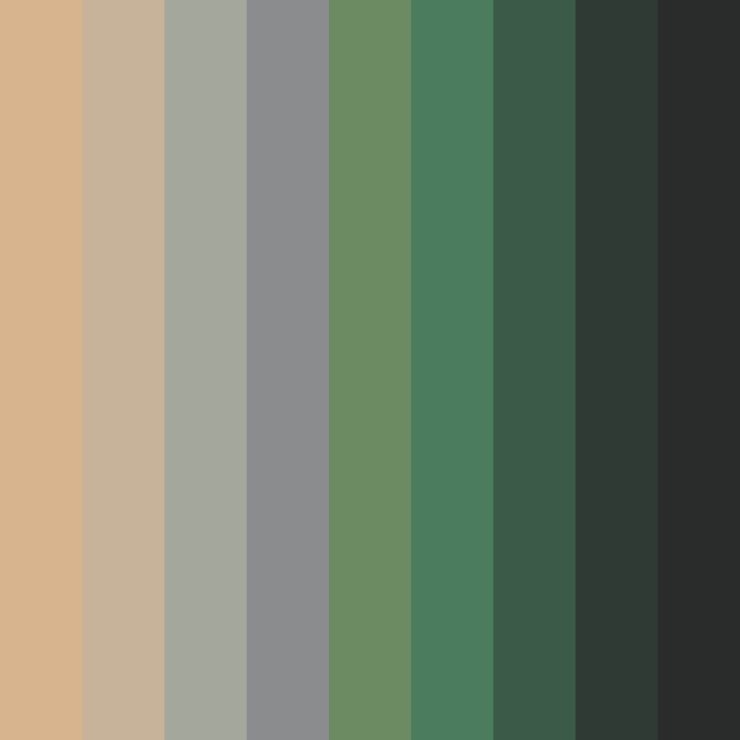Download urban wilderness color palette PNG image (square)