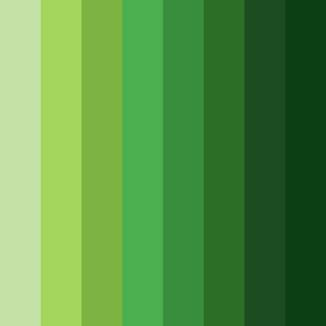 Download verdant harmony color palette PNG image (square)