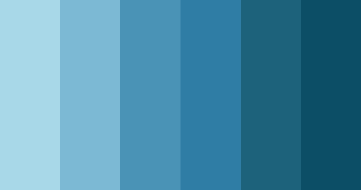 Download azure serenity color palette PNG image (landscape)