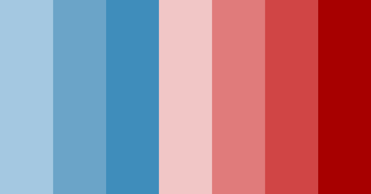 Download red and blue harmony color palette PNG image (landscape)