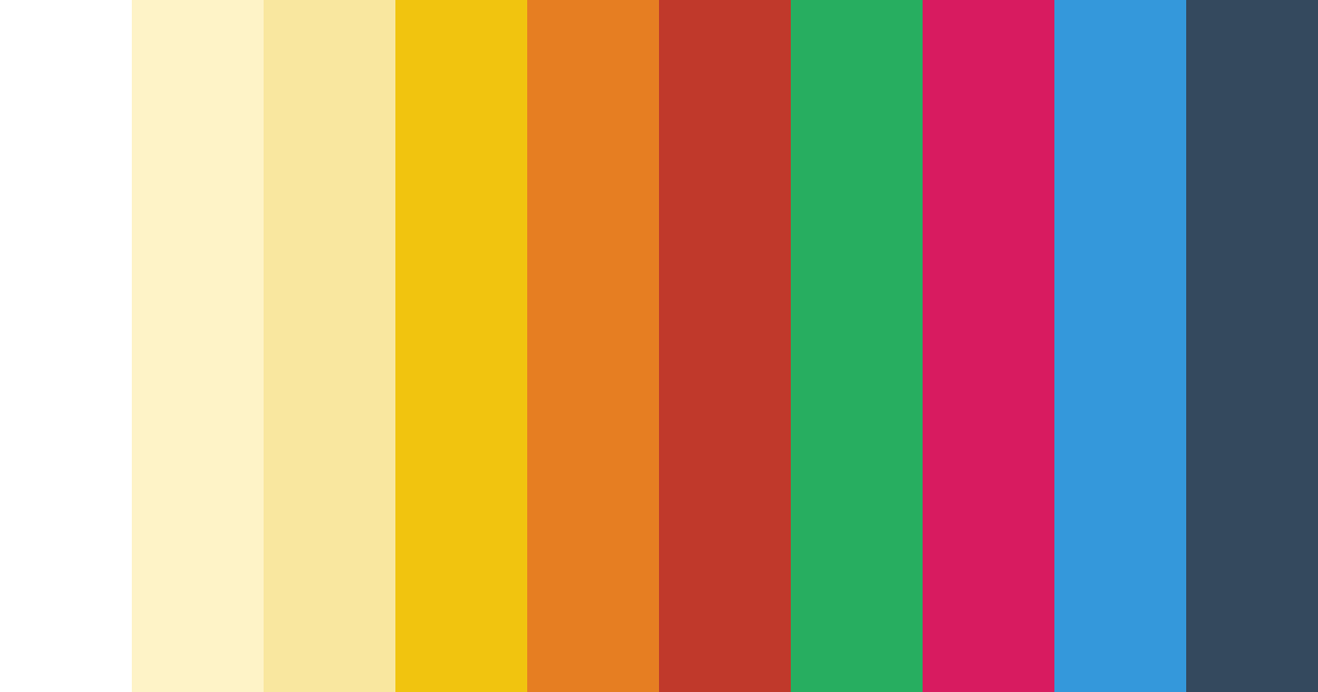 Download carnival fiesta color palette PNG image (landscape)