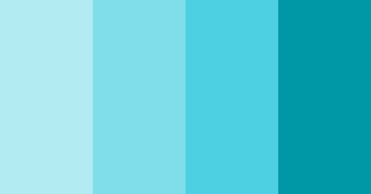 Download tropical breeze color palette PNG image (landscape)