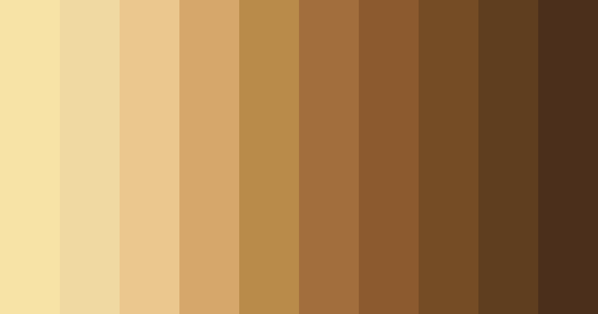 Download brown yellow color palette PNG image (landscape)