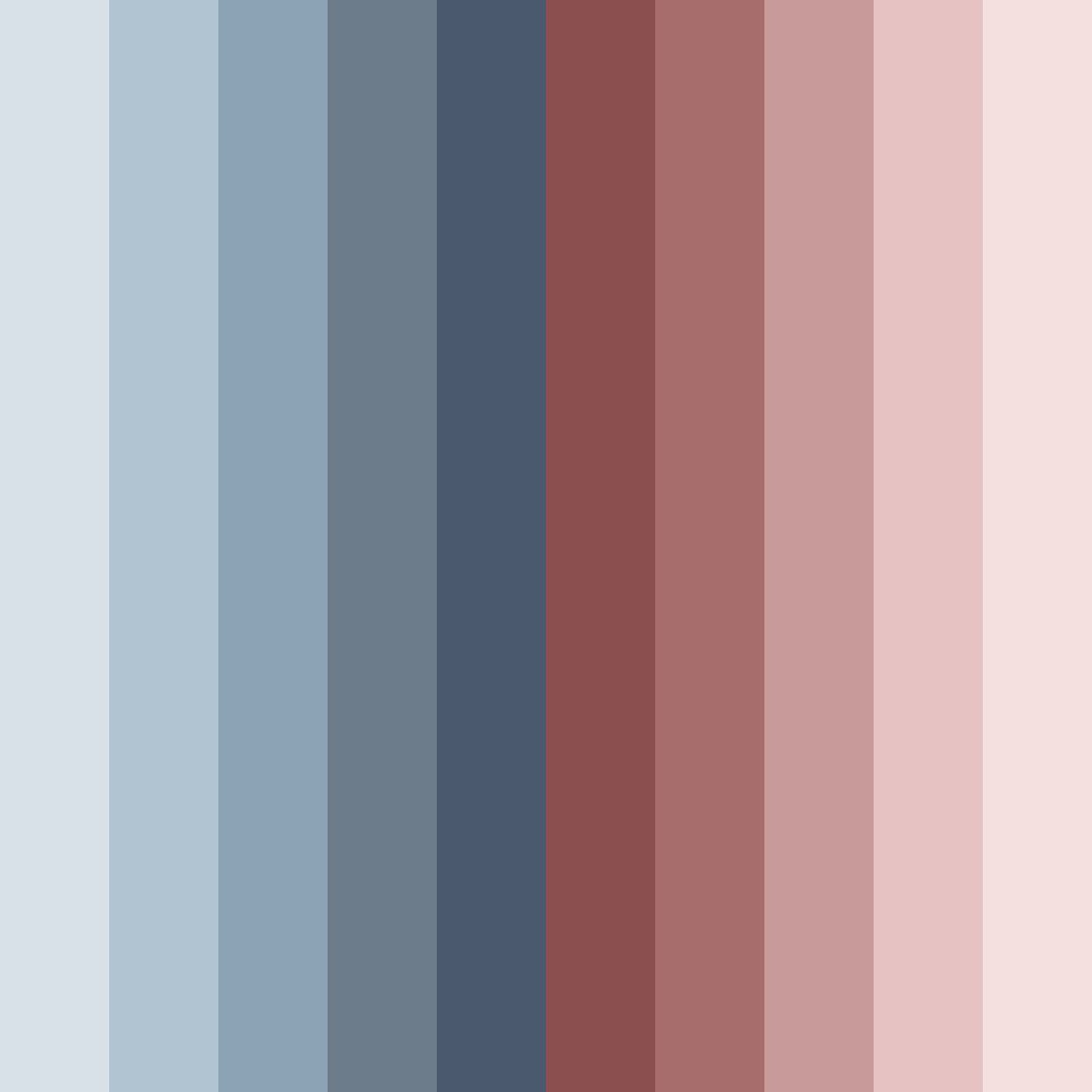 Download muted blue color palette PNG image (square)