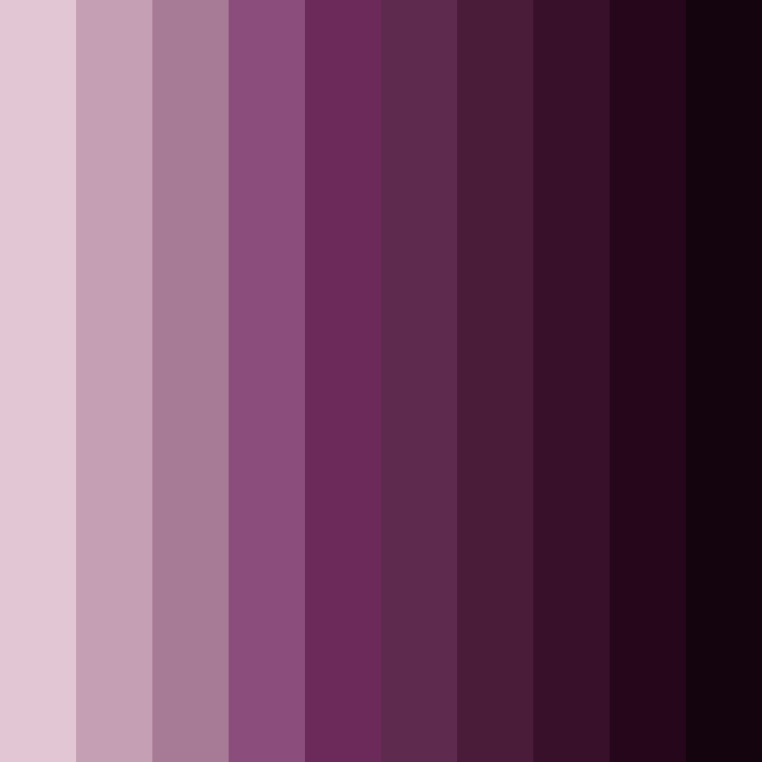 Download shades of violet color palette PNG image (square)