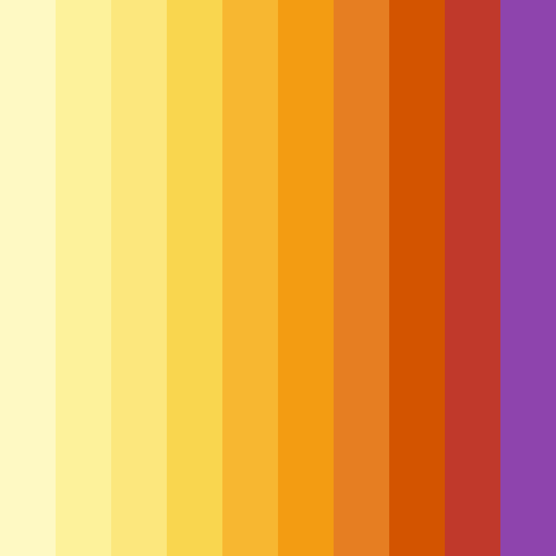 Download sunset reverie color palette PNG image (square)