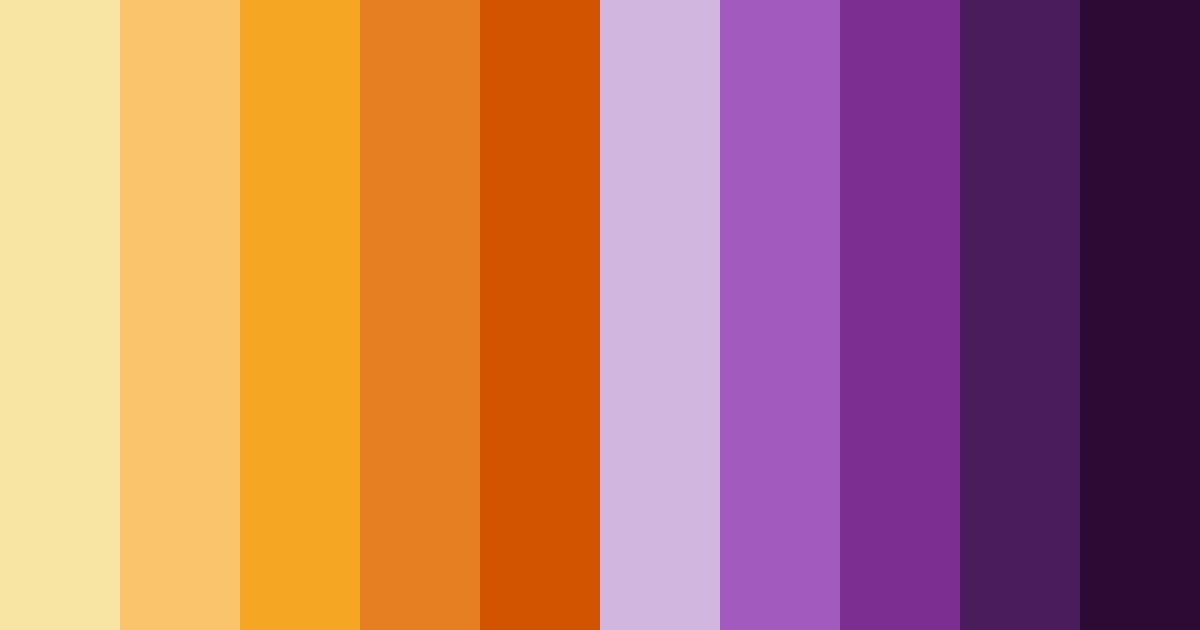 Download golden amethyst dreams color palette PNG image (landscape)