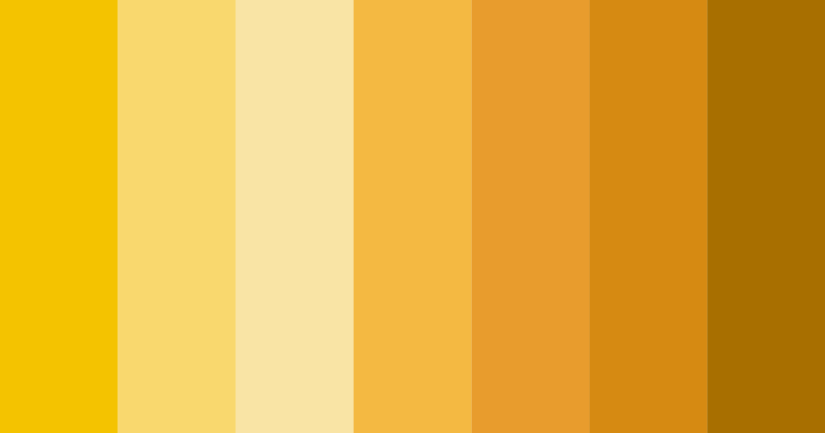 Download golden sunshine color palette PNG image (landscape)