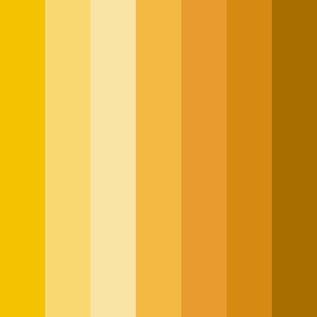 Download golden sunshine color palette PNG image (square)