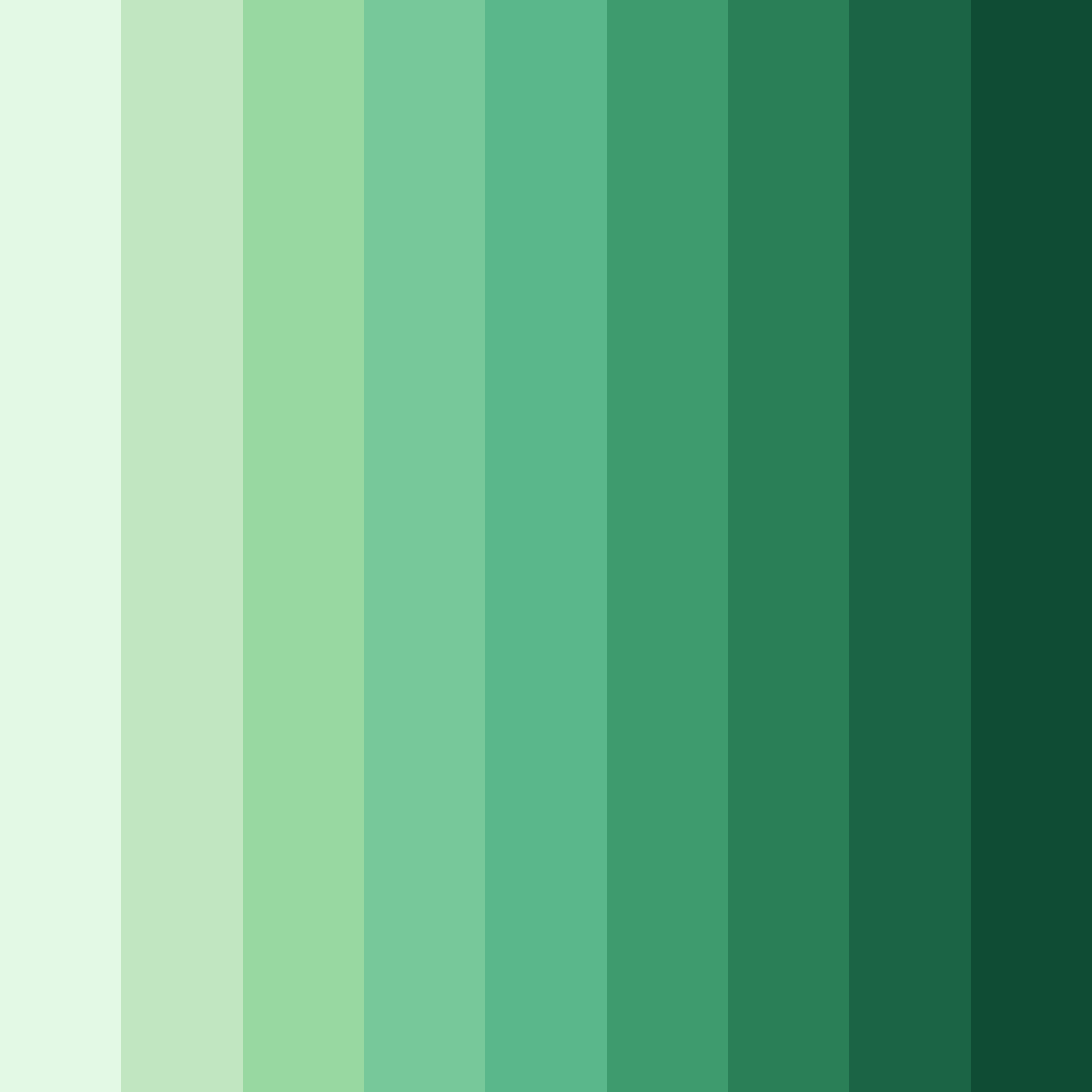 Download emerald oasis color palette PNG image (square)