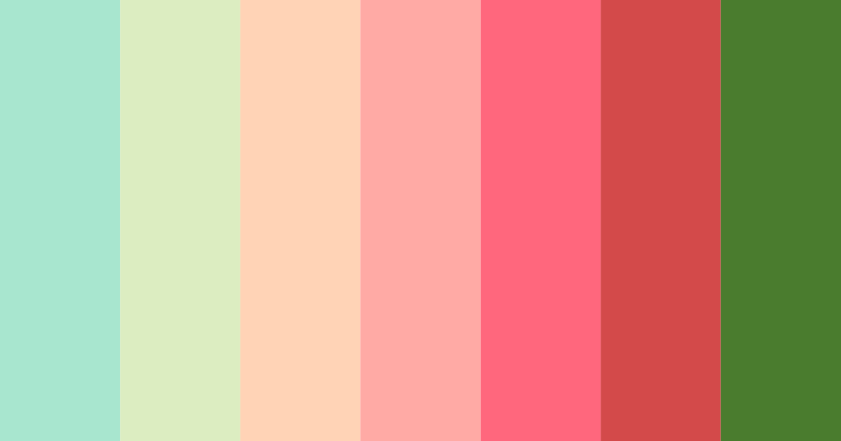 Download verdant serenade color palette PNG image (landscape)