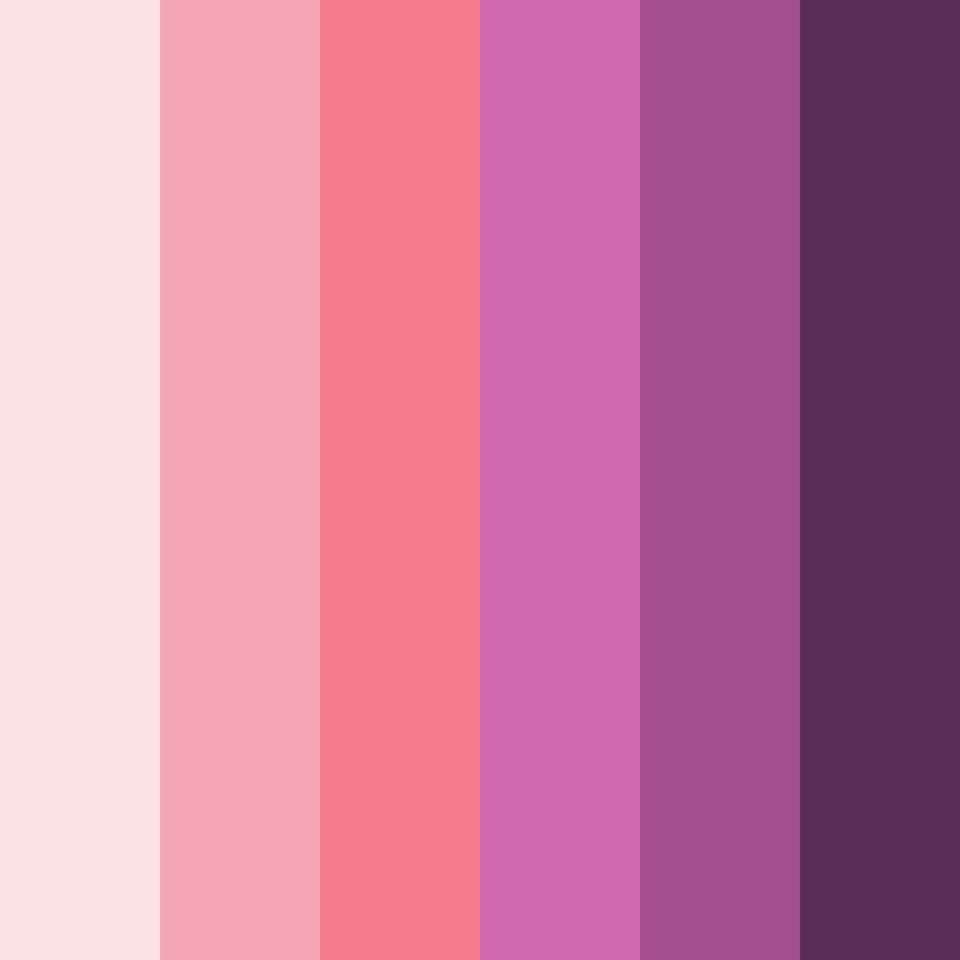 Download pink party color palette PNG image (square)
