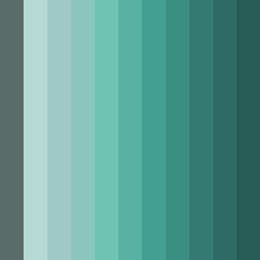 Download oceanic serenity color palette PNG image (square)