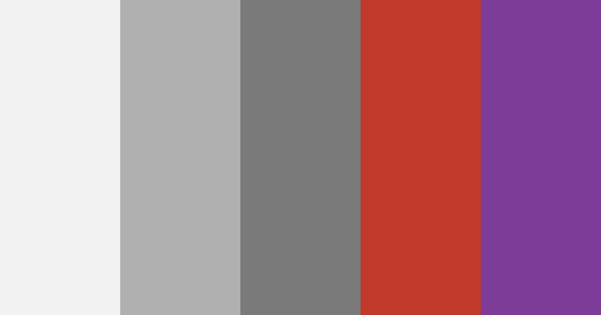 Download shades of gray red color palette PNG image (landscape)