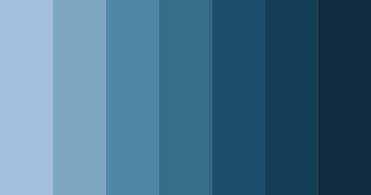 Download light navy shades color palette PNG image (landscape)