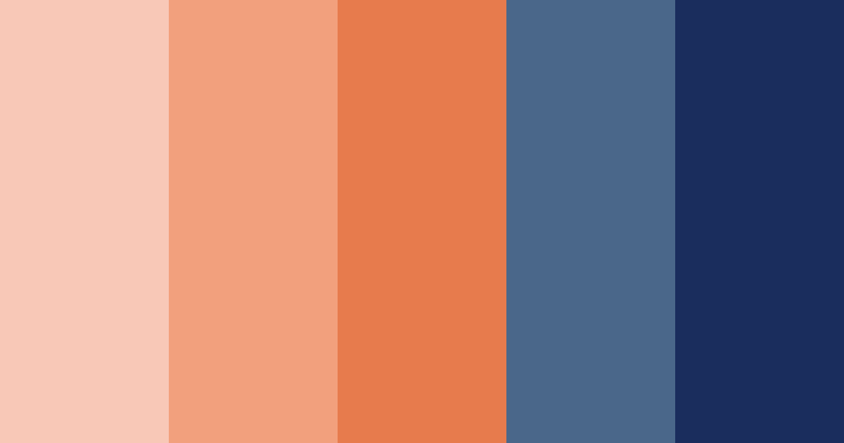 Download seaside sunset color palette PNG image (landscape)