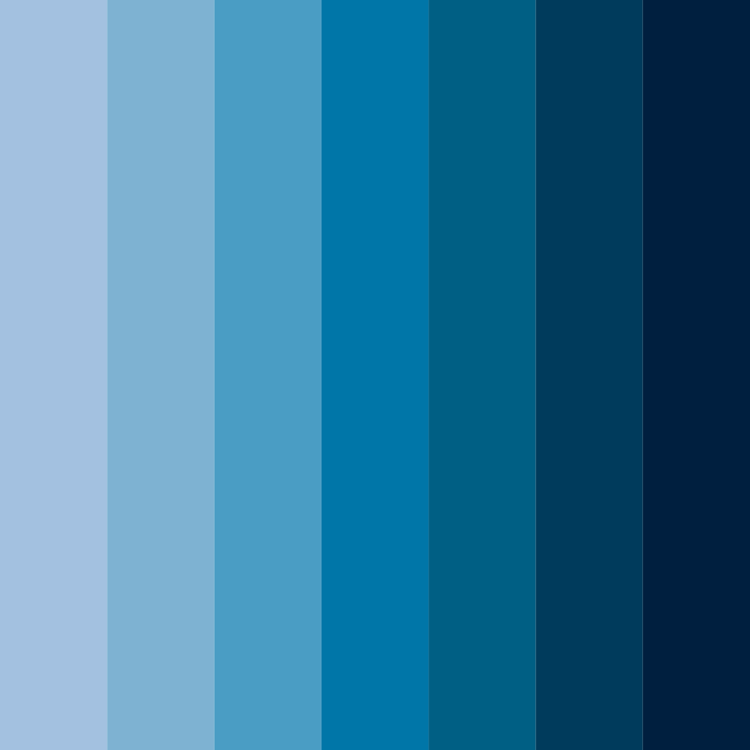 Download shades of navy color palette PNG image (square)