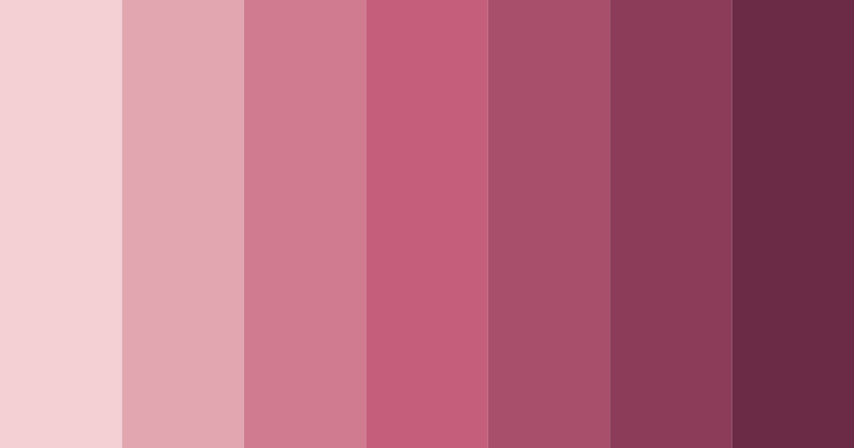 Download blushing rosewood color palette PNG image (landscape)