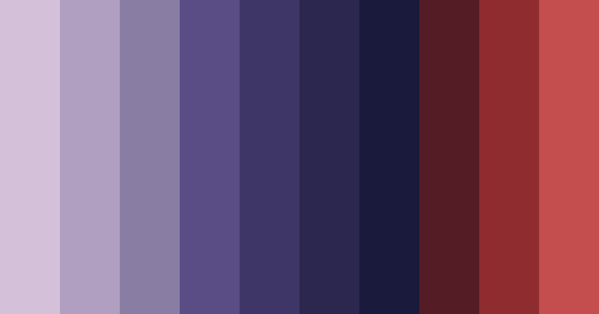 Download maroon blue fusion color palette PNG image (landscape)