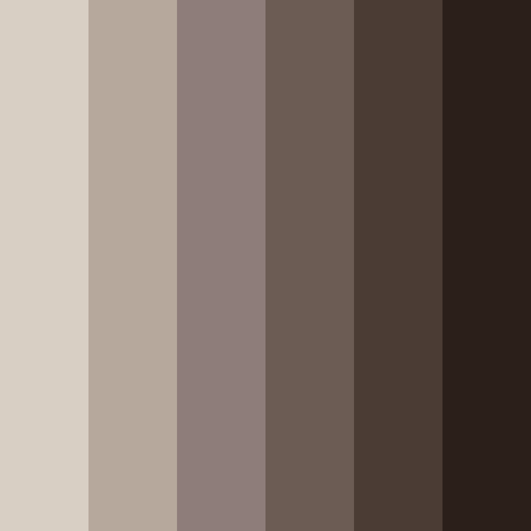 Download brown shades color palette PNG image (square)